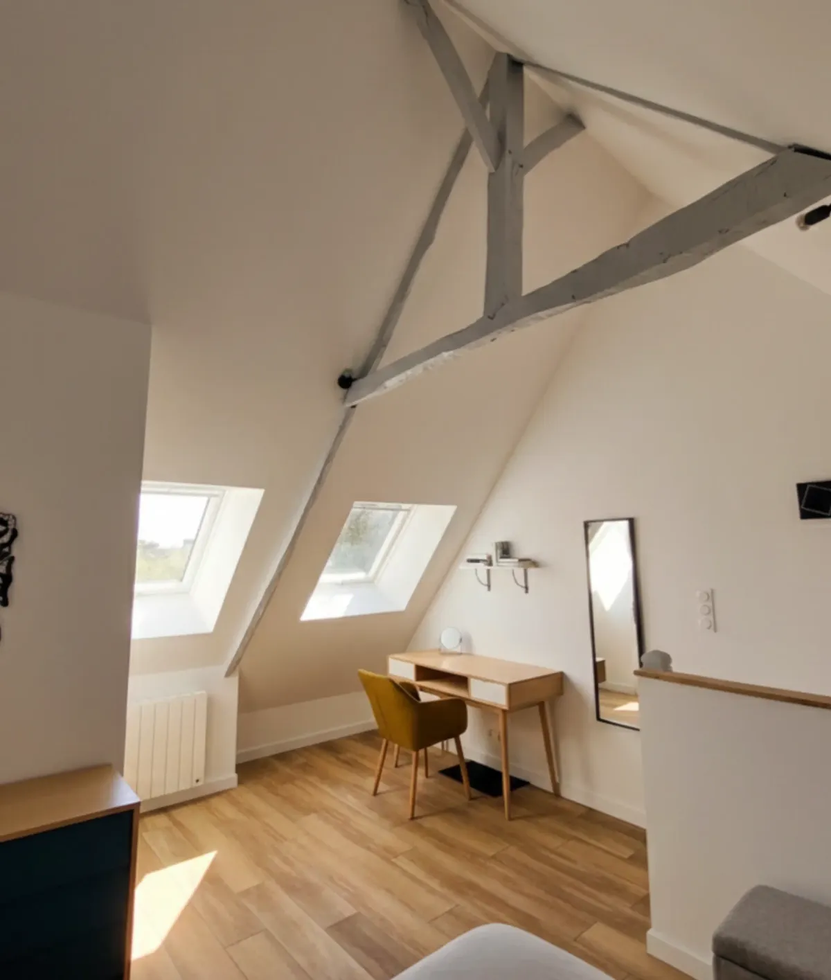 Architecture intérieure Île-d'Arz - Entrée et salle d'eau rénovées maison bretonne
